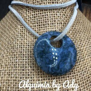 Leather rope Necklace with Pendant